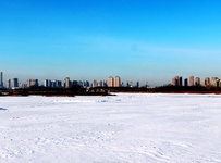 雪后的哈尔滨大剧院